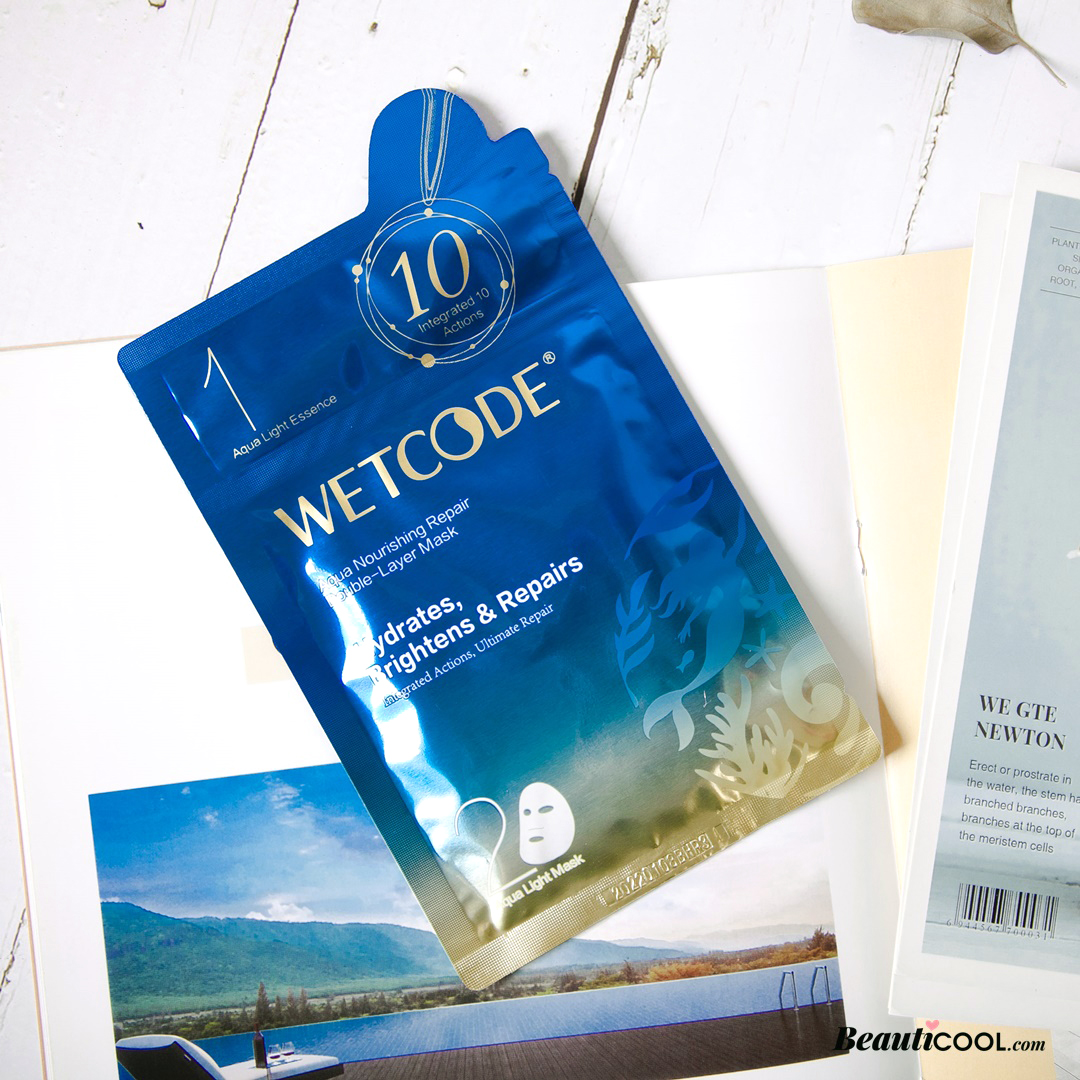 WETCode Aqua Nourishing Repair Double-Layer Mask  (26g+2ml)*5  มาส์กหน้าบำรุงลึก 2 ชั้น